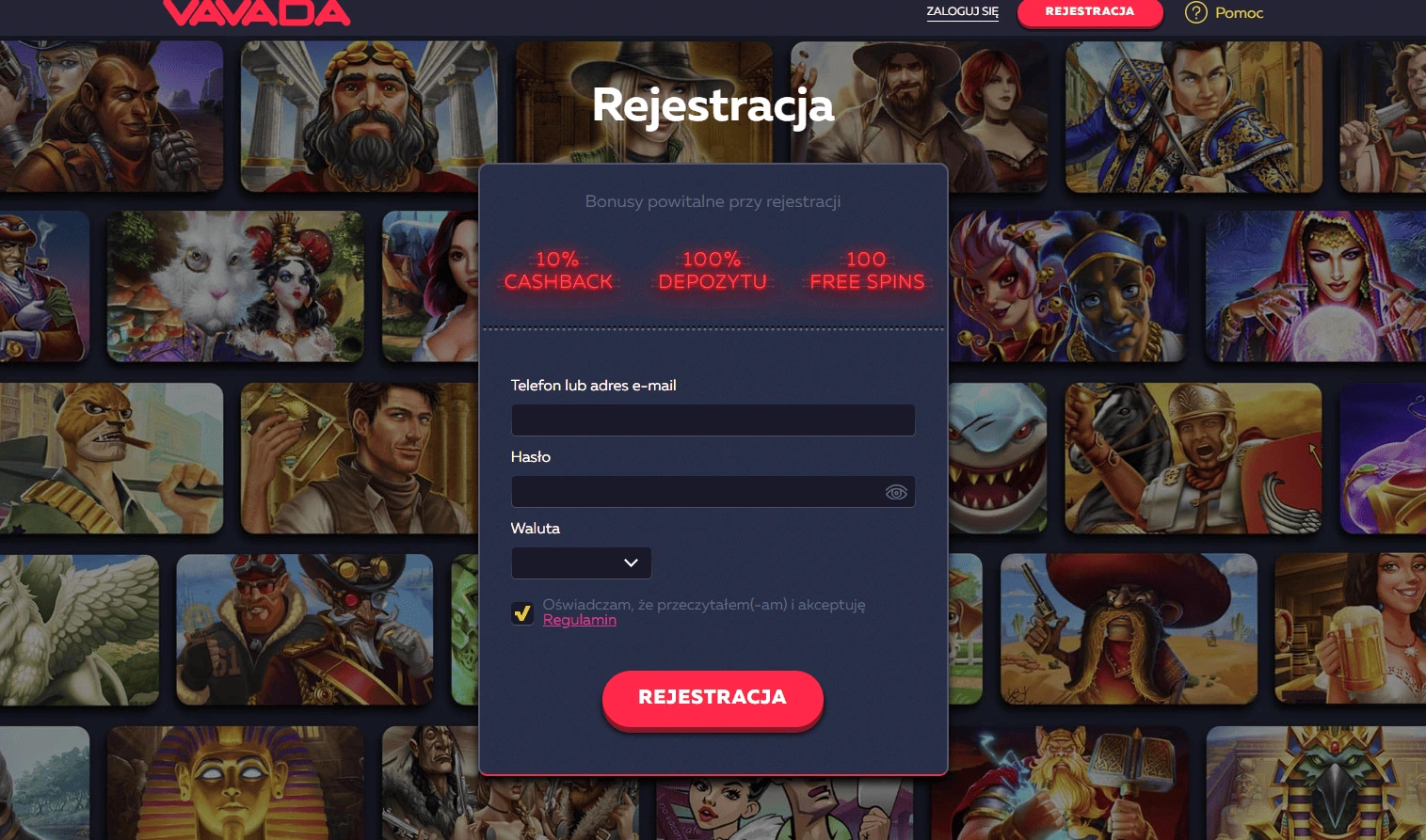 vavada login i rejestracja